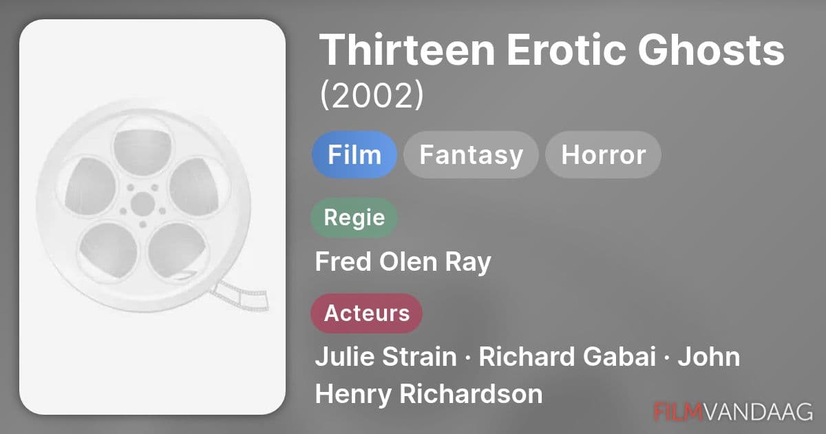 A Cult Deep Dive: The Essential Thirteen Erotic Ghosts Movie Guide